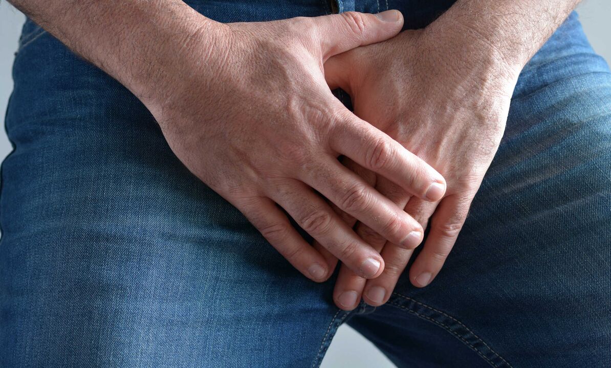 A man suffers from groin discomfort as a result of microsurgical penile muscle transplantation